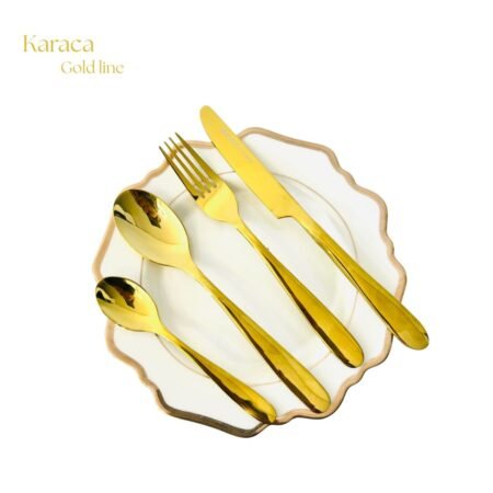 Ménagère Karaca 24 Pcs Or AG-21
