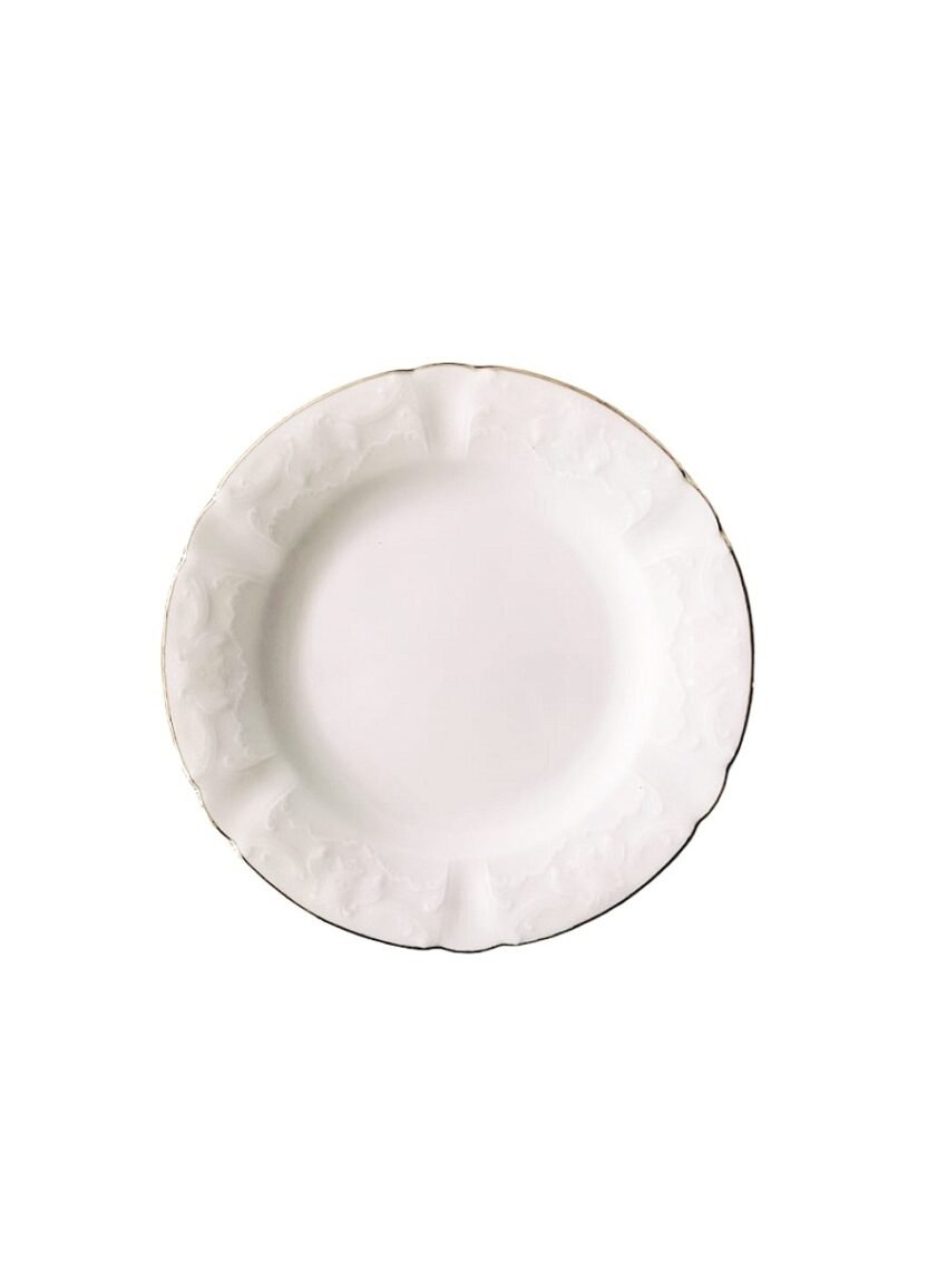 Assiette à gâteau Mary Or