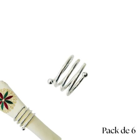 6 Anneaux pour Serviette AG-006