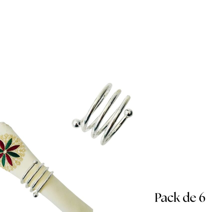 6 Anneaux pour Serviette AG-006