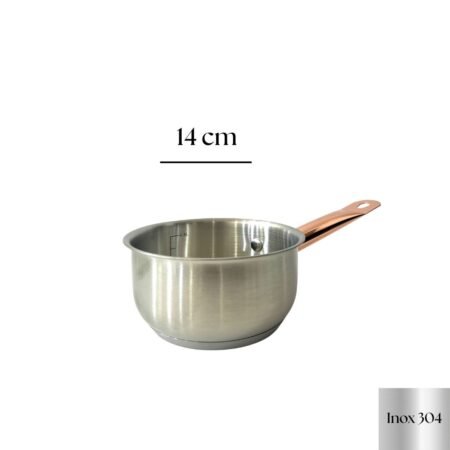 Casserole Inox 14 cm Rose-Gold