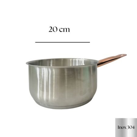 Casserole Inox 20 cm Rose-Gold