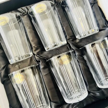 6 Verres à Thé CNK Gravés