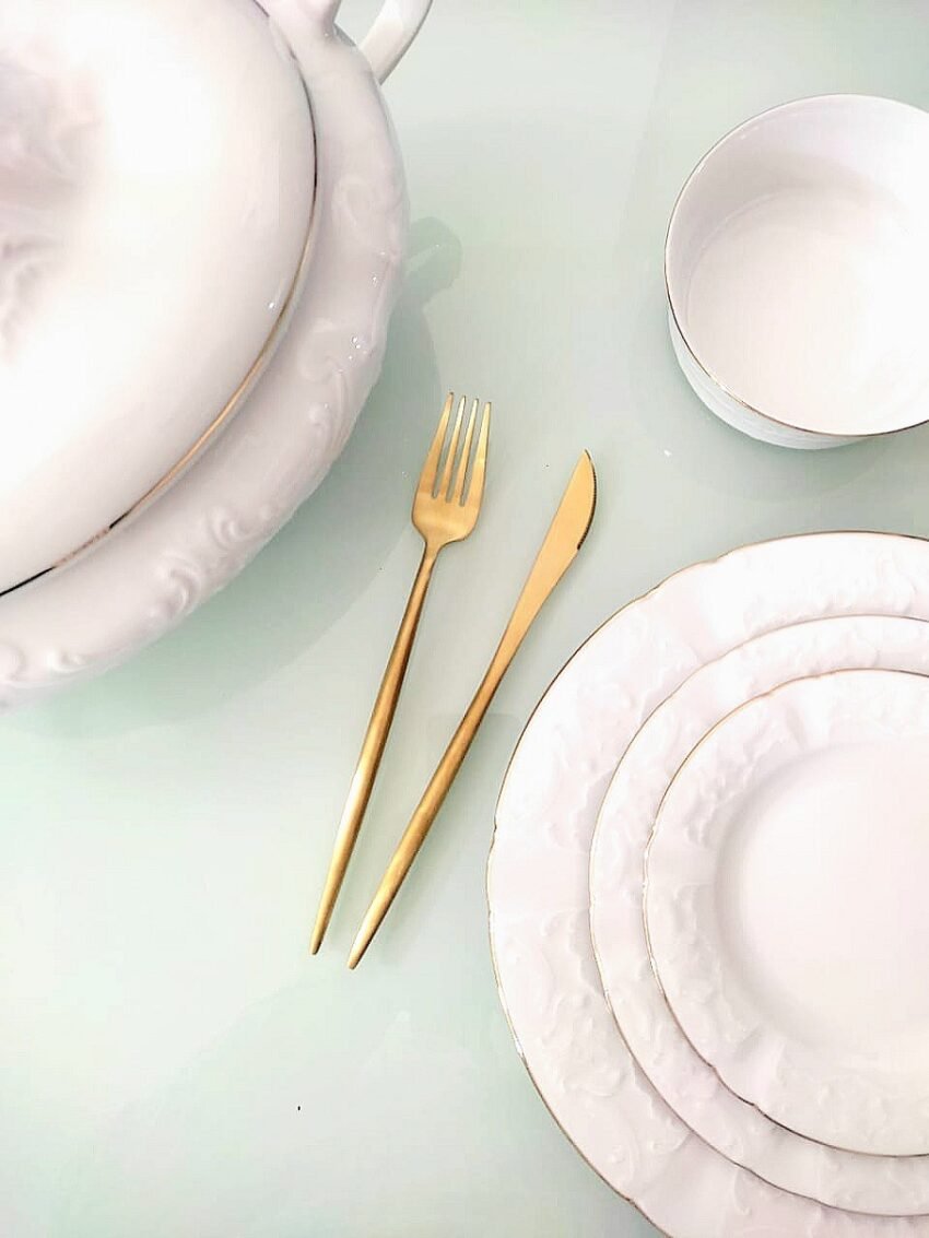 Service de Table Antoinette 25 pièces-Or