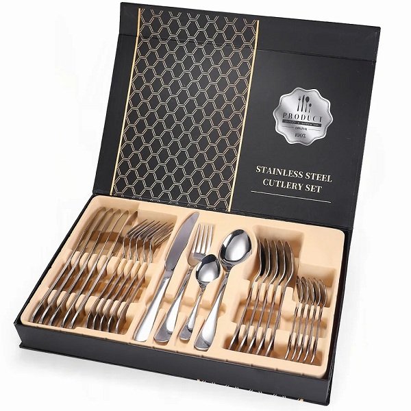 Ménagère Karaca 24 Pcs Argentée