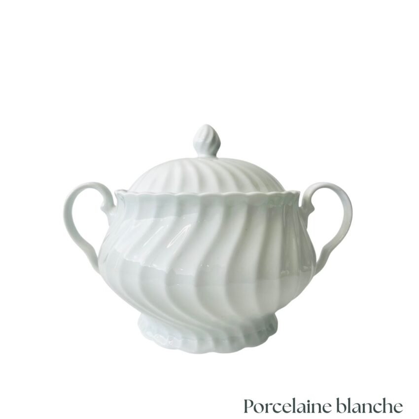Soupière Blanche Feston