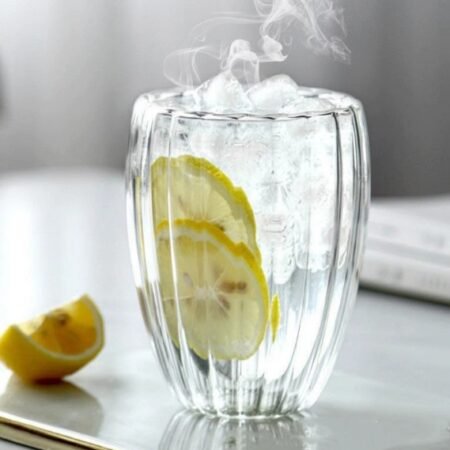 Verre Double Paroi 450 ml Bandes