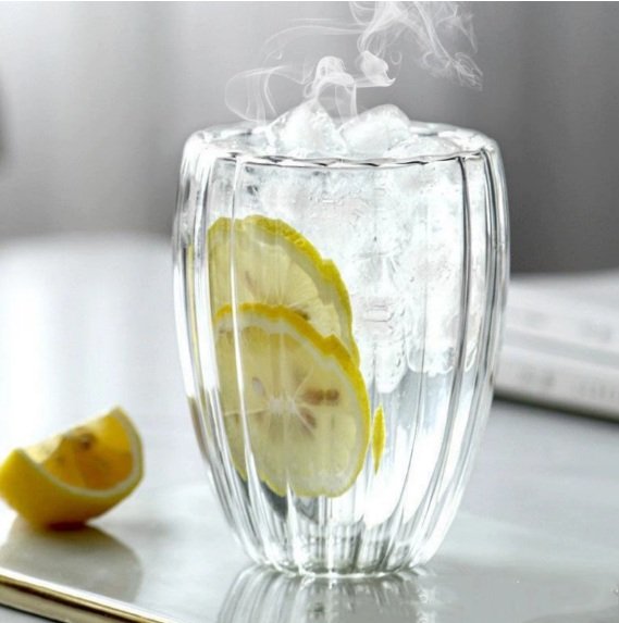 Verre Double Paroi 450 ml Bandes